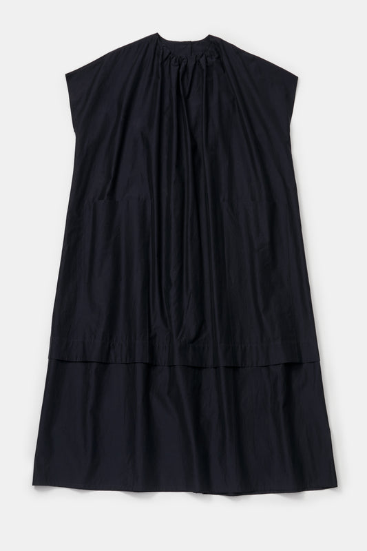 toogood - THE POET DRESS COTTON SILK - INK