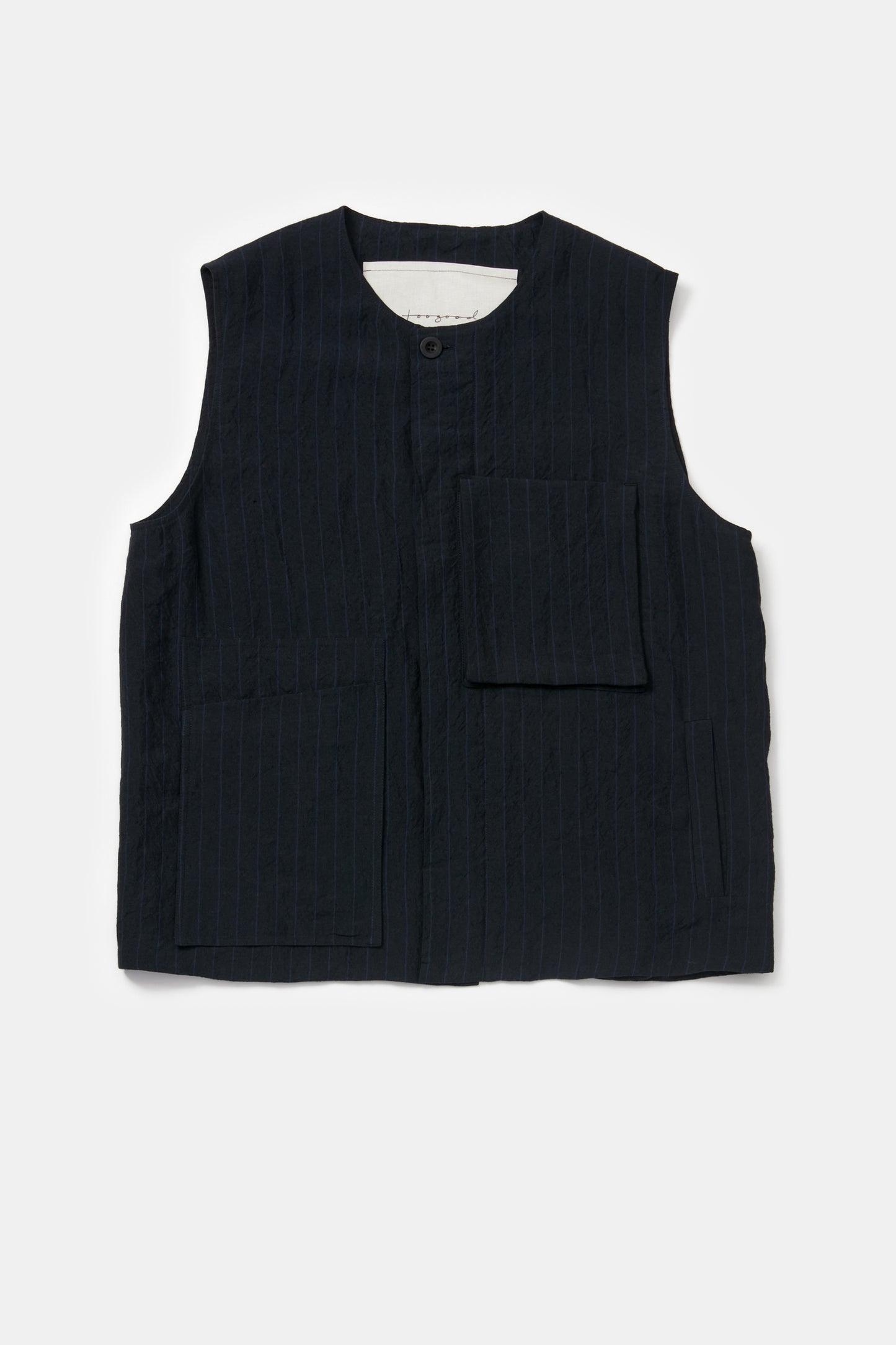 toogood - THE TINKER GILET BUTCHER STRIPE - INK