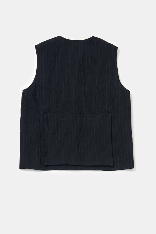 toogood - THE TINKER GILET BUTCHER STRIPE - INK