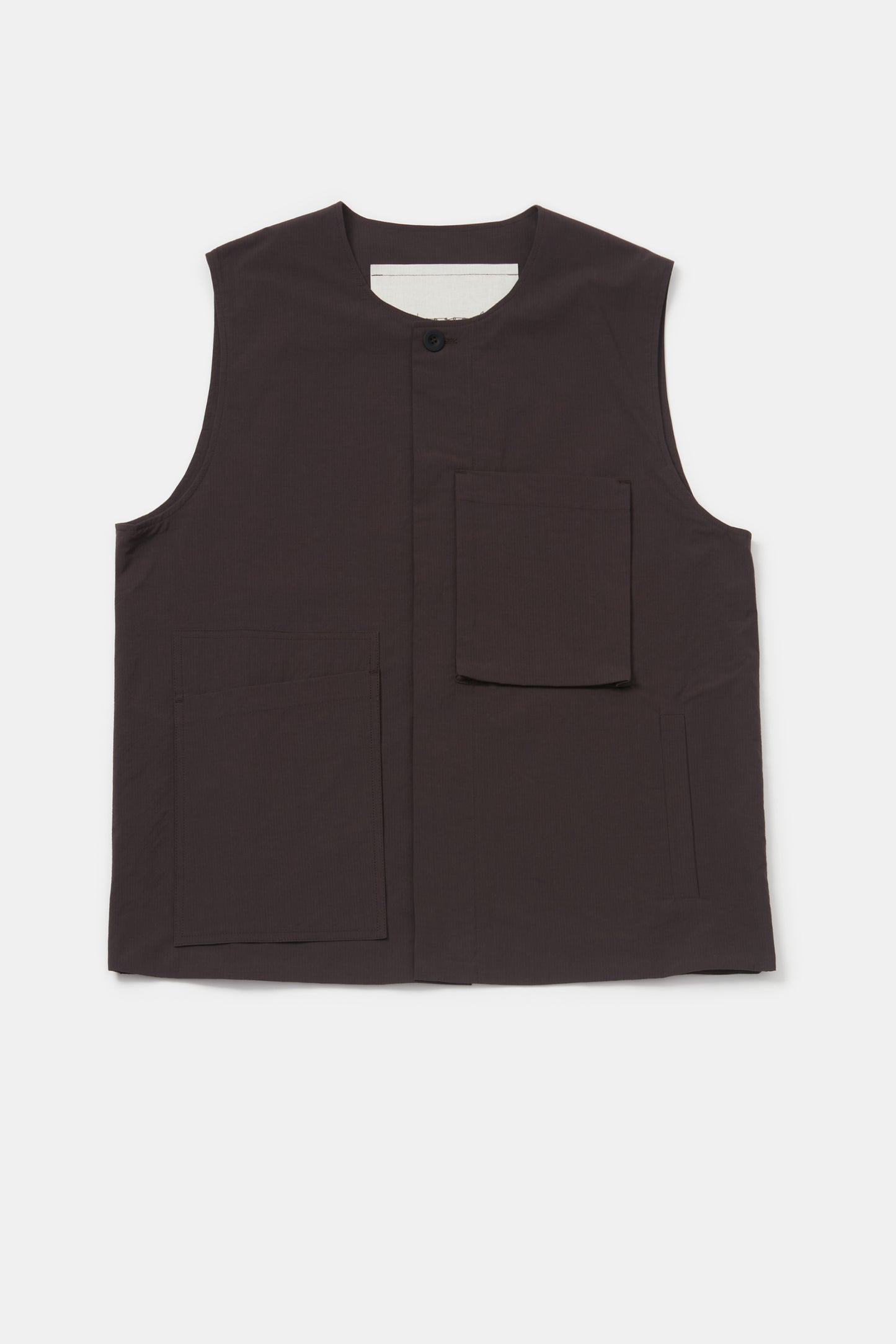 toogood - THE TINKER GILET FINE RIPSTOP COTTON - COFFEE