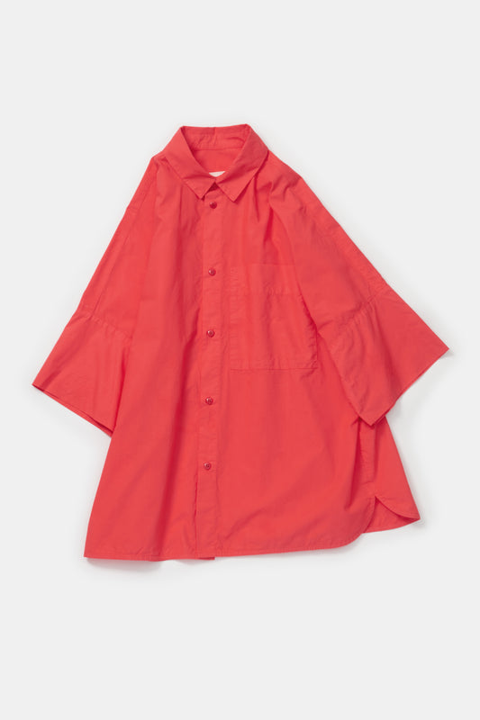 toogood - THE TINKER SHIRT POPLIN - TOMATO